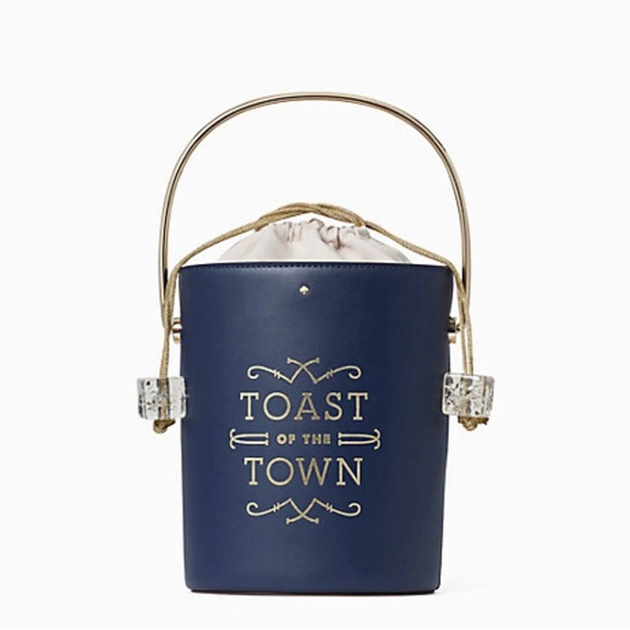 Kate Spade New York STEAL THE SPOTLIGHT CHAMPAGNE BUCKET BAG - Picture 1 of 12